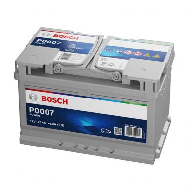Bosch Power Line P0007 0092P00070 akkumultor, 12V 72Ah 680A J+ EU, alacsony