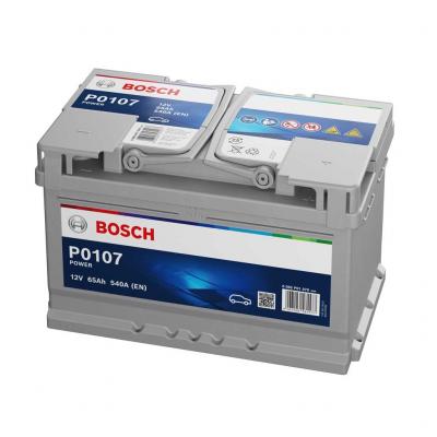 Bosch Power Line P0107 0092P01070 akkumultor, 12V 65Ah 540A J+ EU, alacsony