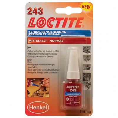 Loctite Menetrgzt, kzepes szilrdsg 243, 5ml Autpols alkatrsz vsrls, rak