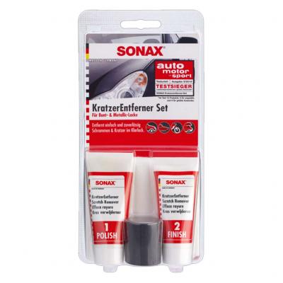 SONAX 305941 KratzerEntferner Set, karceltvolt szett, 50 ml (2x25ml) + kel...