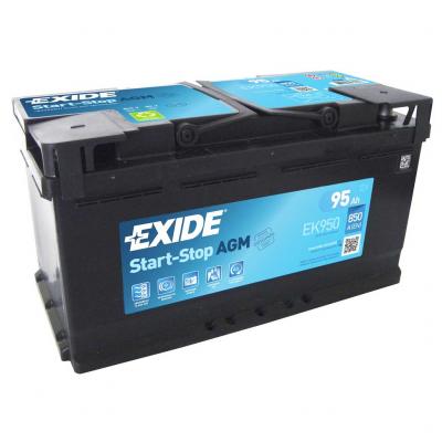 Exide Start-Stop AGM EK950 akkumultor, 12V 95Ah 850A J+ EU, magas