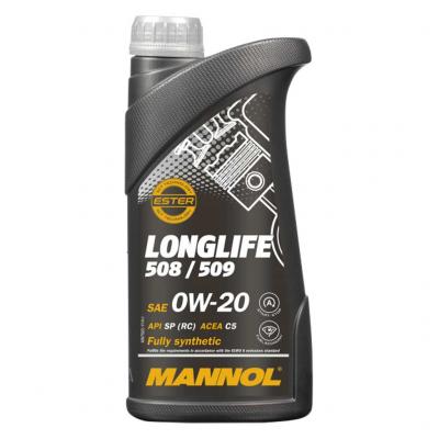 Mannol 7722-1 Longlife 508/509 0W-20 (0W20) motorolaj, 1lit