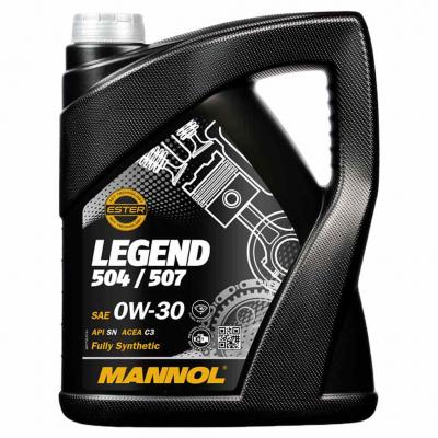 Mannol 7730-5 Legend 504/507 0W-30 motorolaj, 5lit