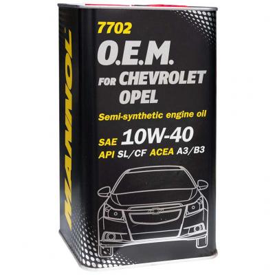 Mannol 7702-4ME O.E.M. for Chevrolet, Opel 10W-40 motorolaj 4lit. fmdobozos