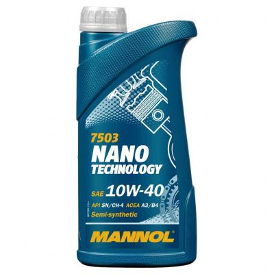 Mannol 7503-1 NANO Technology 10W-40 motorolaj 1lit. Kenanyagok alkatrsz vsrls, rak