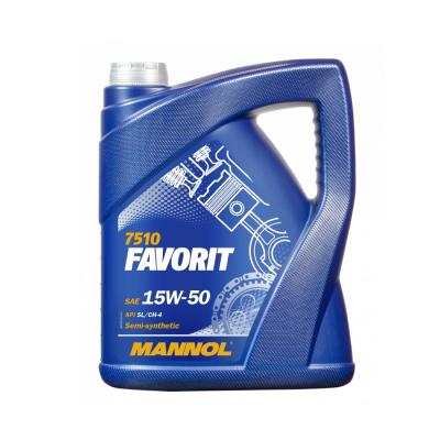 Mannol 7510 Favorit 15W-50 (15W50) motorolaj 5lit.