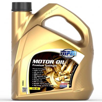 MPM 05004 Premium Synthetic motorolaj, 5W-40, 4liter