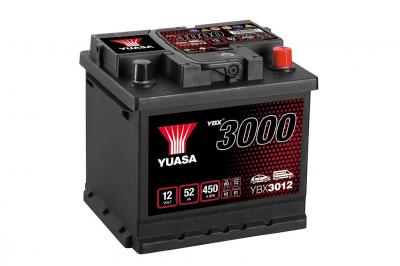 Yuasa Automotive SMF YBX3012 akkumultor, 12V 52Ah 450A J+ EU, magas