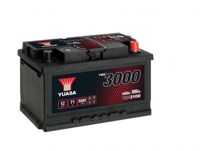 Yuasa SMF YBX3100 akkumultor, 12V 71Ah 680A J+ EU, alacsony
