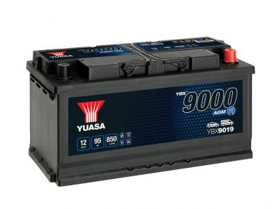 Yuasa AGM Start Stop Plus YBX9019 akkumultor, 12V 95Ah 850A J+ EU, magas