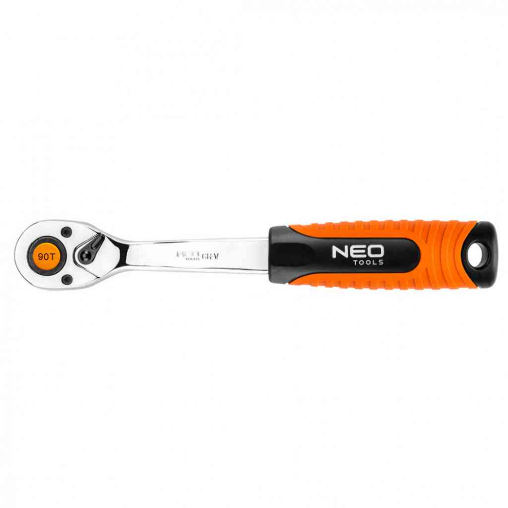 Racsnis kulcs 1/4", 90 fog NEO TOOLS (NEOTOOLS)