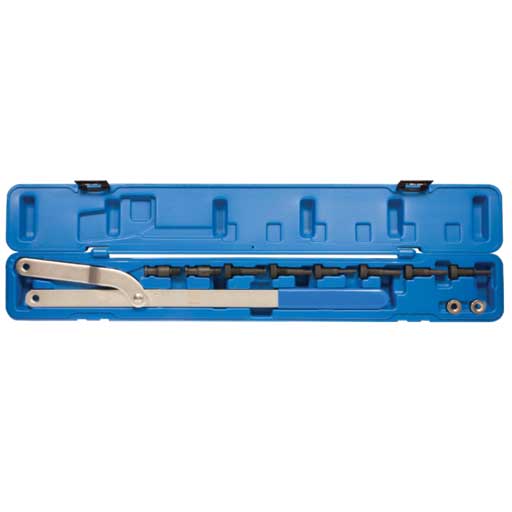 SW-Stahl 10577L Tiralbero Universale Con Coni E Adattatori - Attrezzo Per Fermo Puleggia, 8 Adattatori, Diametro 6-16mm, In Valigetta - 2