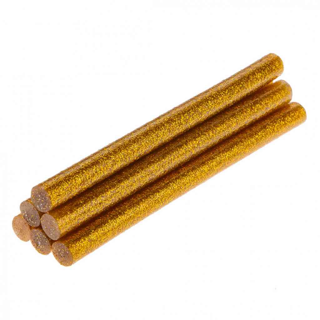 Ragaszt�patron, 8x100mm, 6db, arany, brok�t TOPEX