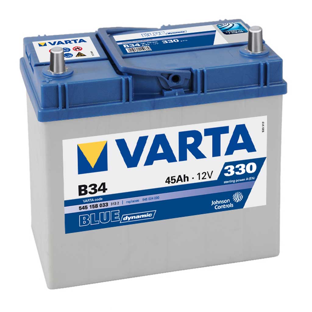 VARTA BLUE dynamic, B34 5451580333132 Batterie 12V 45Ah 330A B00  Bleiakkumulator B34, 545158033