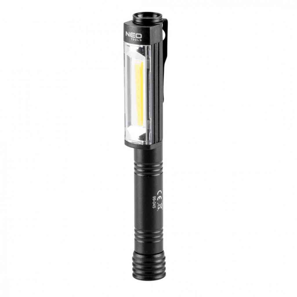 M�hely-vizsg�l�l�mpa, elemes 3xAA, 400lum COB LED, 4W NEO TOOLS (NEOTOOLS)