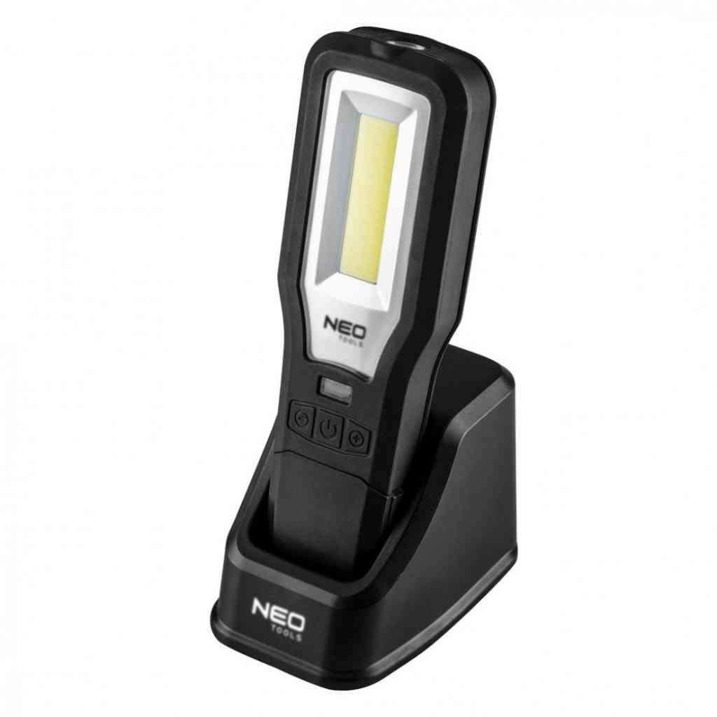 Akkus M�hely-vizsg�l�l�mpa, t�lthet�, 550lum COB LED, 10W NEO TOOLS (NEOTOOLS)