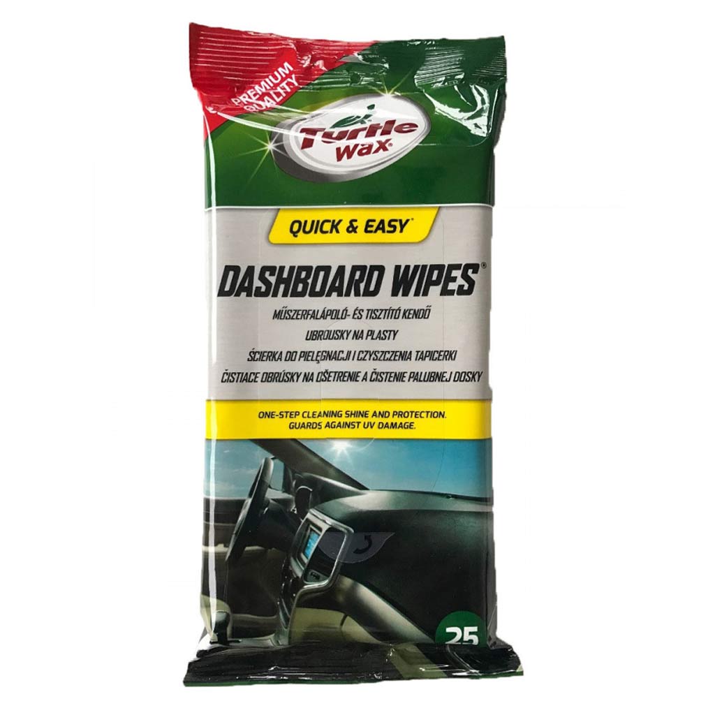 Turtle Wax Dashboard Wipes, mszerfal-pol kend, 25db