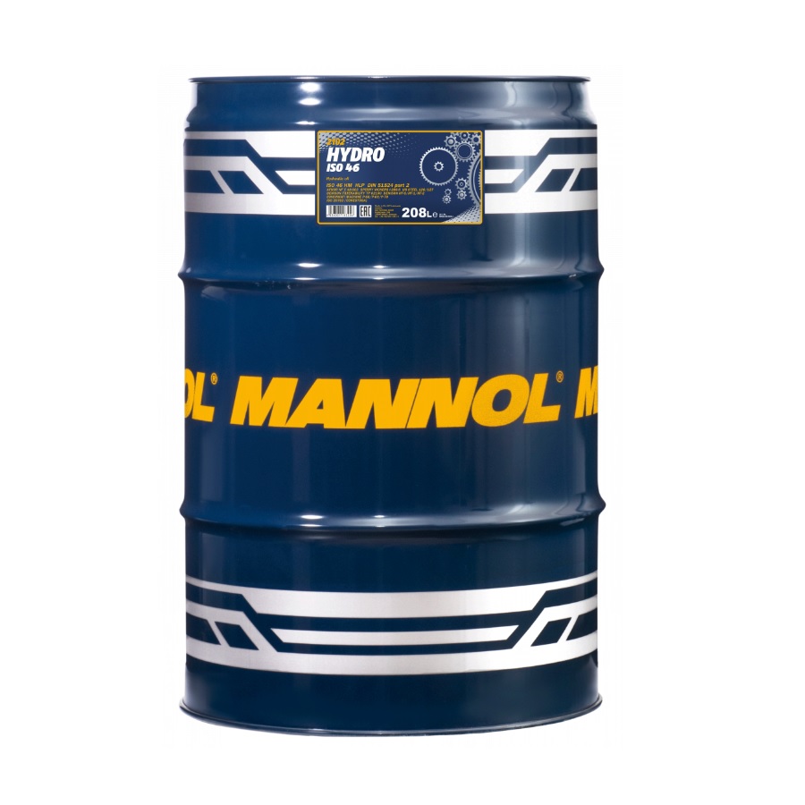 Mannol 2102-DR Hydro ISO 46, ISO HM, DIN HLP hidraulikaolaj, 208 liter