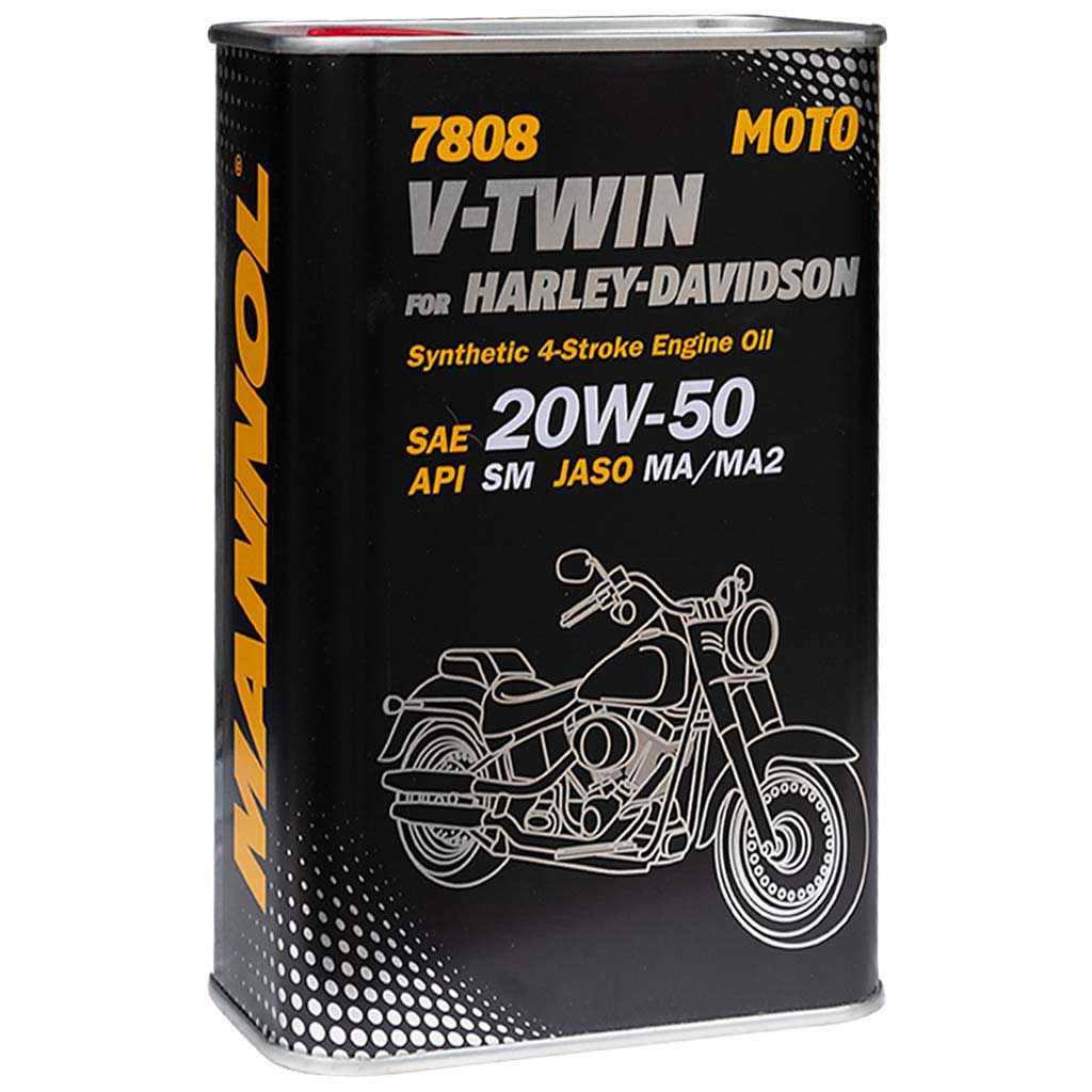 Mannol 7808-1ME V-TWIN for Harley-Davidson 20W-50 motorolaj, 1 liter, fmdobozos