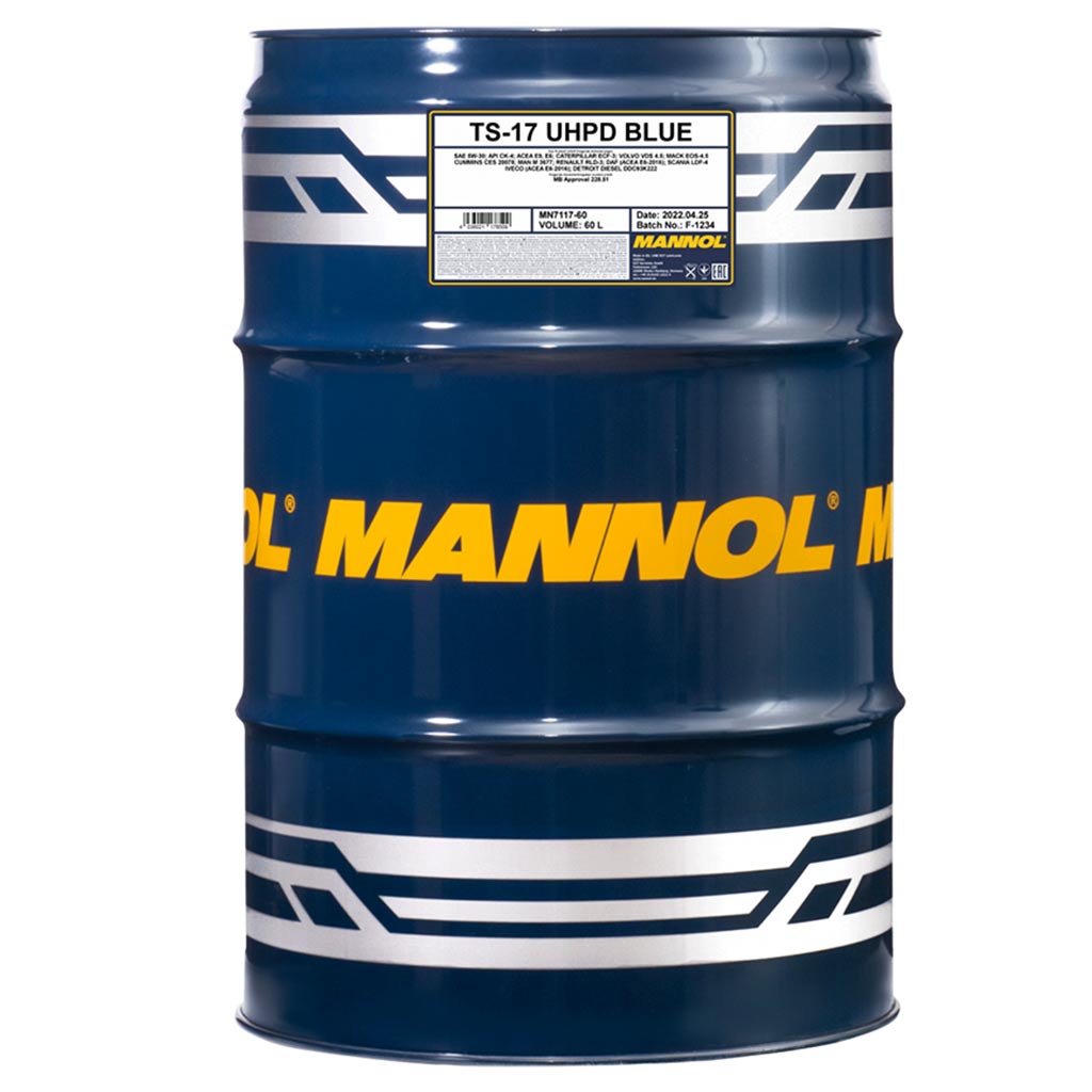 Mannol 7117 TS-17 UHPD Blue Truck Special 5W-30motorolaj, 60lit