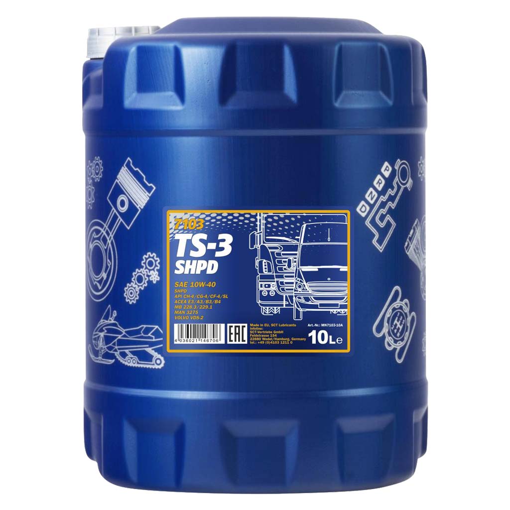 Mannol 7103 Truck Special SHPD TS-3 10W-40 (10W40) 10 liter