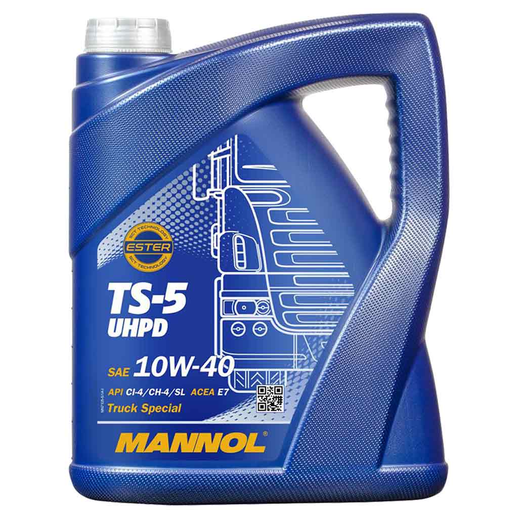 Mannol 7105 TS-5 UHPD Truck Special 10W-40 (10W40) motorolaj, 5 liter