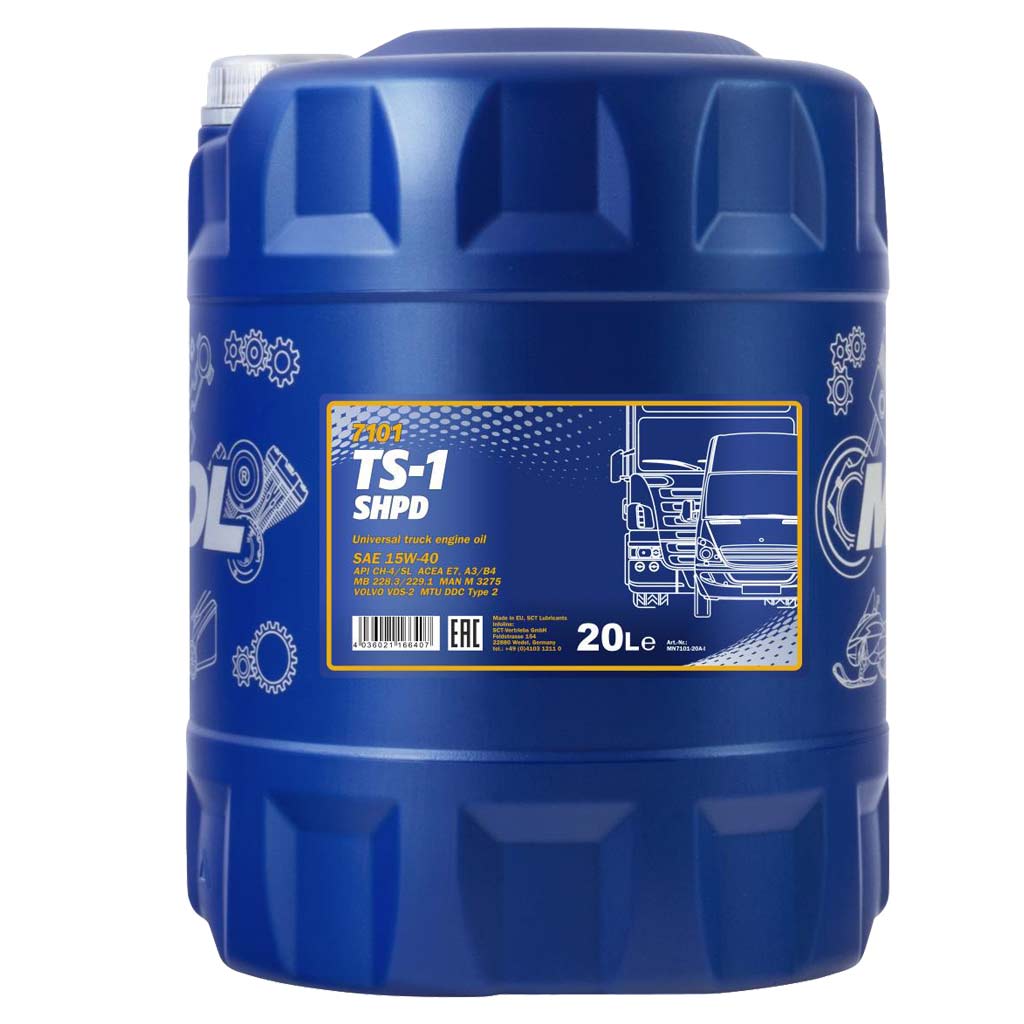 Mannol 7101 Truck Special TS-1 SHPD 15W-40 (15W40) motorolaj, 20liter