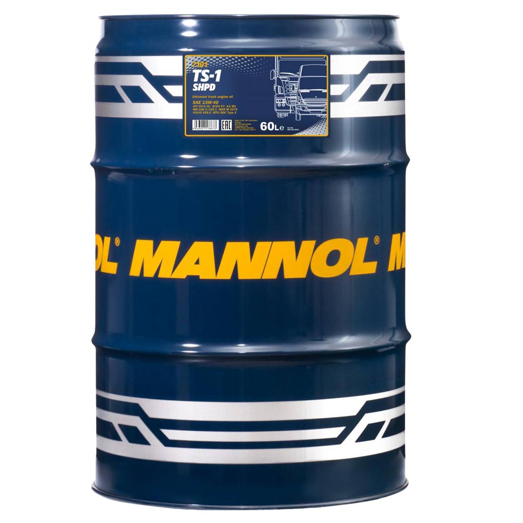 Mannol 7101 Truck Special TS-1 SHPD 15W-40 (15W40) motorolaj, 60liter