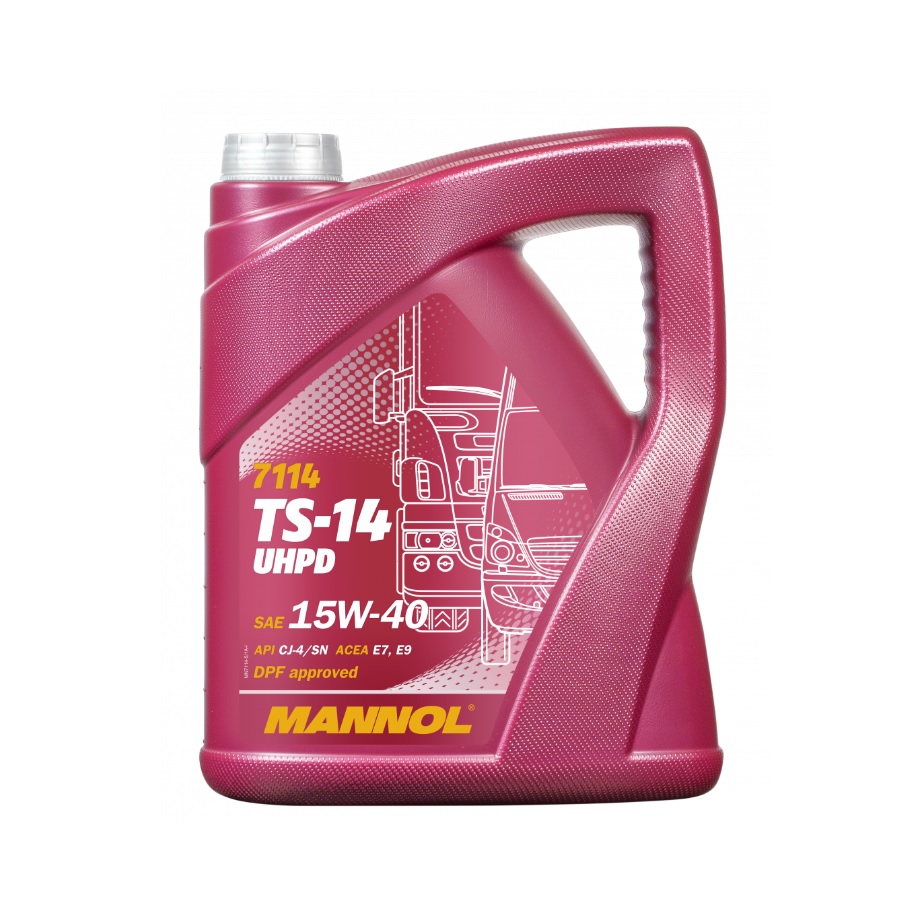 Mannol 7114 Truck Special TS-14 UHPD 15W-40 (15W40) motorolaj, 5 liter