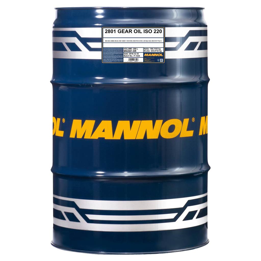 Mannol 2801-DR Gear Oil ISO 220, 208lit