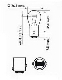 SCT Germany 202068 12V 21/5W P21/5W BAY15d izz, Long Life