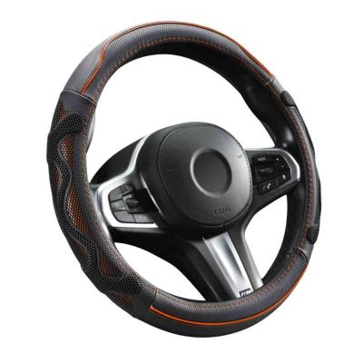 Genuine Leather Val�di b�r korm�nyv�d� 38cm, fekete-narancs DW-5002OR AUTOLIFE