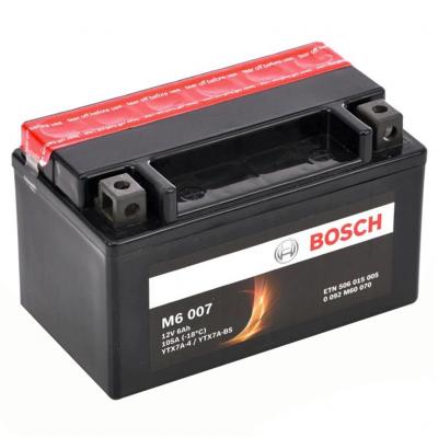 Bosch M6 AGM 0092M60070 motorakkumulátor, YTX7A-4, YTX7A-BS, B+