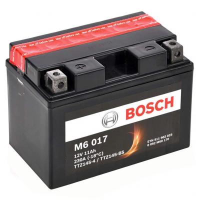 Bosch M6 AGM 0092M60170 motorakkumultor, TTZ14S-4, TTZ14S-BS, 12V 11AH 230A, B+