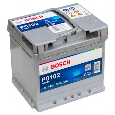 Bosch Power Line P0102 0 092 P01 020 akkumulátor, 12V 44Ah 360A J+ EU, magas BOSCH