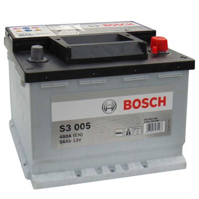 Bosch Silver S3 005 0092S30050 akkumulátor, 12V 56Ah 480A J+ EU, magas BOSCH