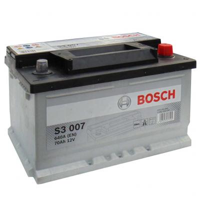 Bosch Silver S3 007 0092S30070 akkumultor, 12V 70Ah 640A J+ EU, alacsony