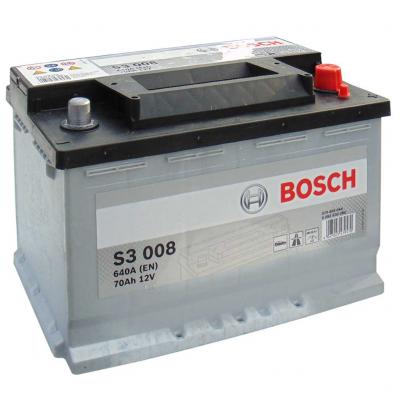 Bosch Silver S3 006 0092S30080 akkumultor, 12V 70Ah 640A J+ EU, magas