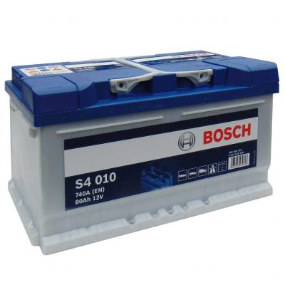 Bosch Silver S4 010 0092S40100 akkumulátor, 12V 80Ah 740A J+ EU, alacsony BOSCH
