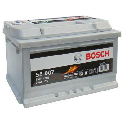 Bosch Silver S5 007 0092S50070 akkumultor, 12V 74Ah 750A J+ EU, alacsony