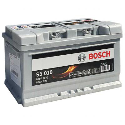 Bosch Silver S5 010 0092S50100 akkumulátor, 12V 85Ah 800A J+ EU, alacsony BOSCH
