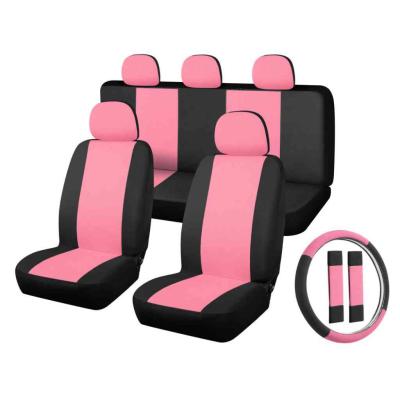 01563 11 r�szes �l�shuzat szett Pink-Fekete, 2 helyen oszthat� - L�gzs�kos univerz�lis �l�shuzat szett AUTOLIFE