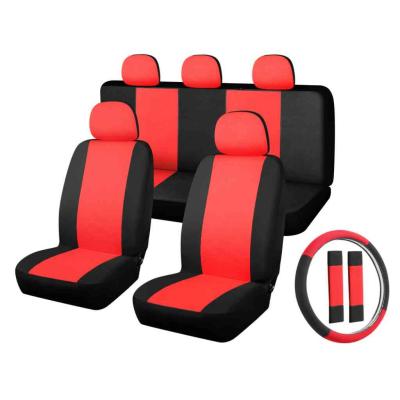 01570 11 r�szes �l�shuzat szett - Piros-fekete, 2 helyen oszthat� - L�gzs�kos univerz�lis �l�shuzat szett AUTOLIFE