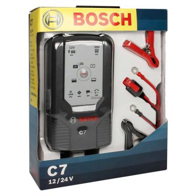Bosch C7 akkumulátortöltő, csepptöltő, 12V, 24V, 7A BOSCH