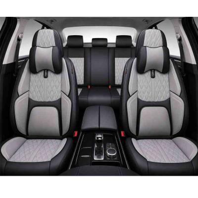 15 r�szes Pr�mium Magas min�s�g� M�b�r �l�shuzat szett nyakp�rn�kkal - L�gzs�kos - Oszthat� - Fekete/Sz�rke sz�nben AUTOLIFE