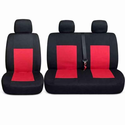 1+2 Furgon �l�shuzat - Biztons�gi �V kialak�tott hely - VASTAG 5mm-es habszivacs - fekete-piros sz�nben AUTOLIFE