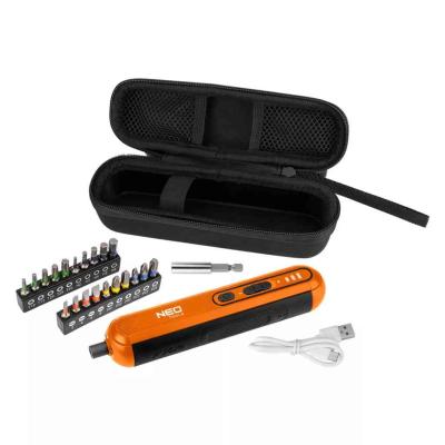 Akkus csavarh�z� k�szlet, 4V, Li-Ion akku, USB-C t�lt�, 20bit, tok NEO TOOLS (NEOTOOLS)