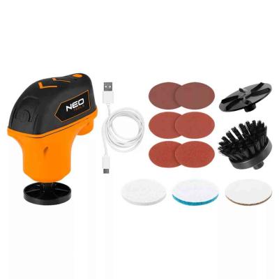Mini akkus multifunkci�s pol�roz� 4V, USB-C, csiszol�-, pol�roz�, j�gkapar� korongokkal NEO TOOLS (NEOTOOLS)