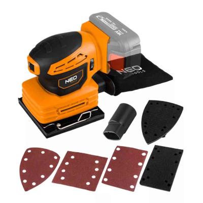 Akkus sz�nkefementes rezg�csiszol�, ENERGY+ 18V, 3 cser�lhet� talppal, akku n�lk�l NEO TOOLS (NEOTOOLS)
