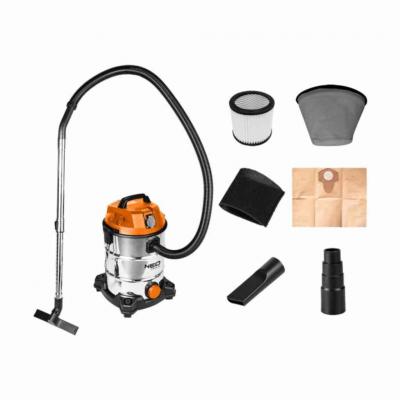 Sz�raz/vizes ipari porsz�v�, 1400W/18KPa, 30l-es inox tart�ly, g�pcsatlakoz� aljzat, komplett tartoz�kszett NEO TOOLS (NEOTOOLS)